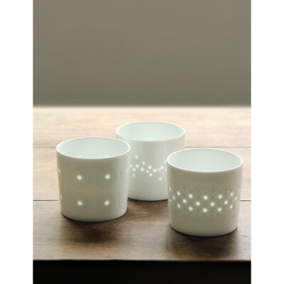 日本进口 白山陶器 富永和弘设计 萤火虫 猪口杯茶杯