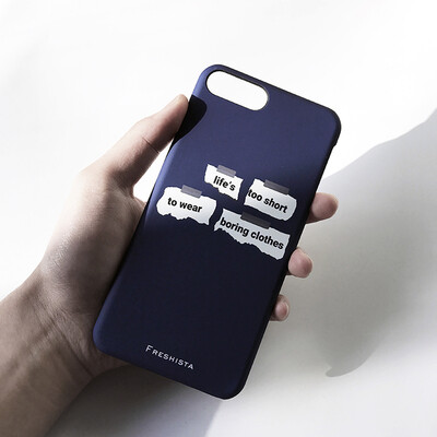 纸片原创意蓝苹果6s手机壳iPhone6 Plus哑光硬软保护套7 全包磨砂