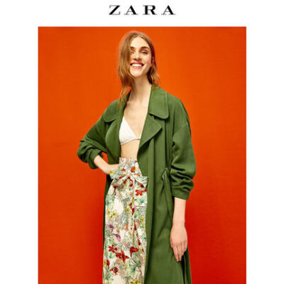 ZARA 女装 飘逸风衣 03046045500