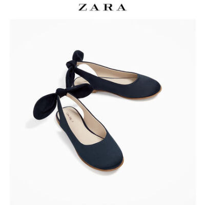 ZARA 童鞋 蝴蝶结装饰高跟芭蕾鞋 12046203009