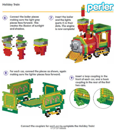小舞家PBead拼豆立体火车系列