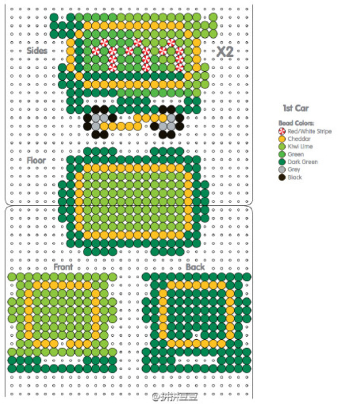 小舞家PBead拼豆立体火车系列