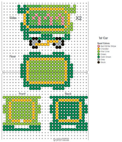 小舞家PBead拼豆立体火车系列