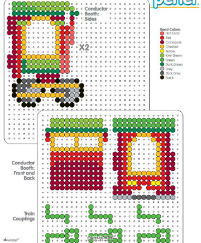 小舞家PBead拼豆立体火车系列