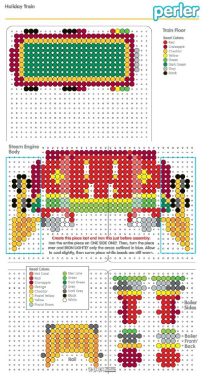 小舞家PBead拼豆立体火车系列