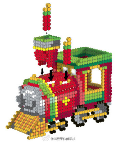 小舞家PBead拼豆立体火车系列