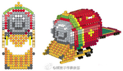 小舞家PBead拼豆立体火车系列