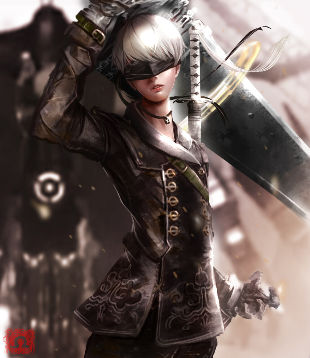 尼尔：机械纪元 NieR：Automata 9S 绘师：omegarer 本作品pixiv id=60659352