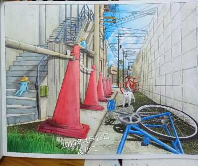 the bicycle coloring book