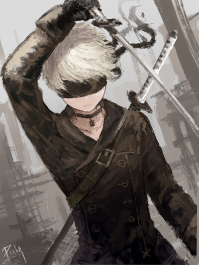 尼尔：机械纪元 NieR：Automata 9S 绘师：Pinlin 本作品pixiv id=62193269