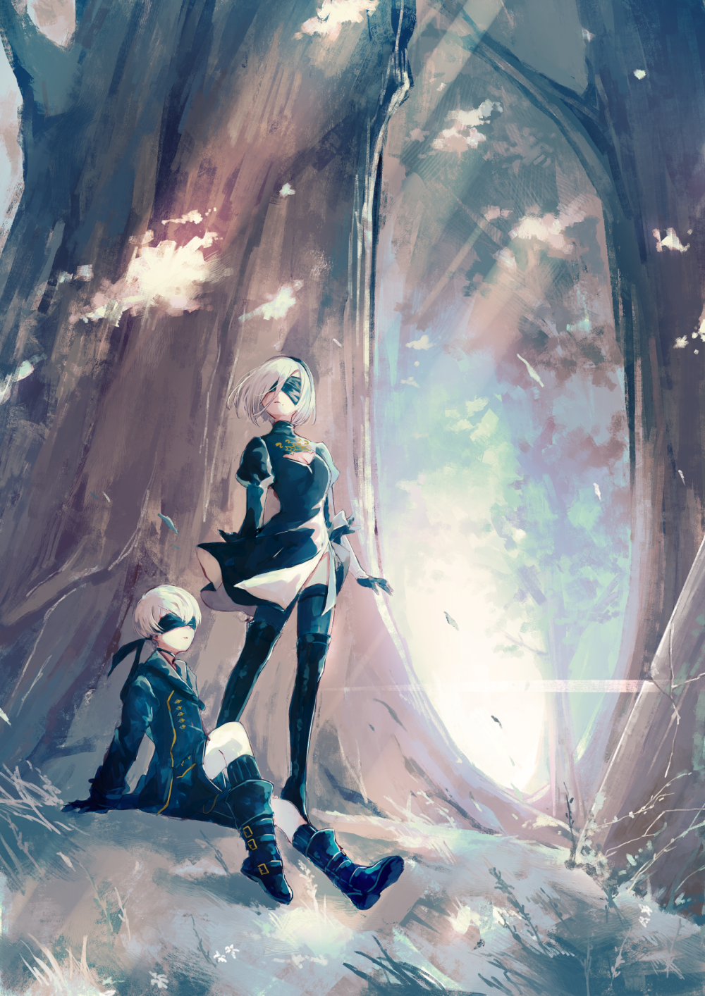 尼尔：机械纪元 NieR：Automata 绘师：うさだ 本作品pixiv id=62047578