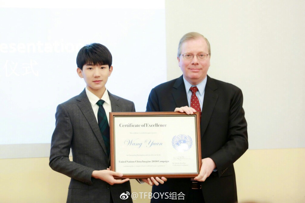 tfboys王源 联合国