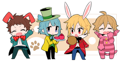 ♣沐湷搬运♣偶像梦幻祭 rab*bit 男子 少年 可爱 正太 治愈 壁纸 头像 作者「シチ」 pixiv id:54661244