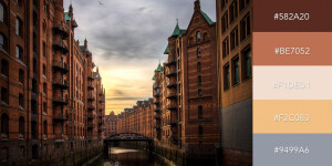 Sunset in Hamburg

落日下的迷人汉堡将暗红色、浅橘色、灰蓝色等暖色调组合在一起。from visme
