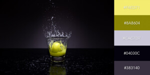 Lemon in Water

柠檬色、橄榄色及浅紫色搭配暗紫色与黑色带有令人瞩目的层次效果。from visme