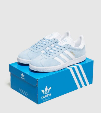 代购 【英国海淘】Adidas Originals Gazelle 准现货浅蓝色板鞋BB5481