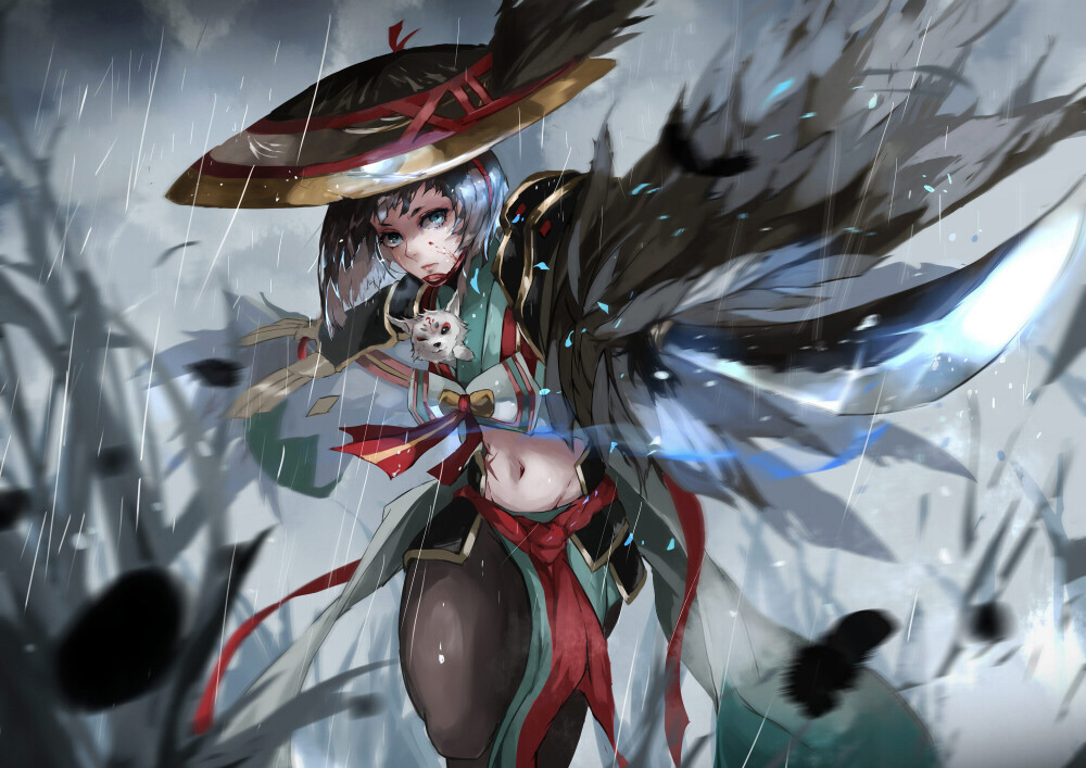 阴阳师 姑获鸟 绘师：Vardan 本作品pixiv id=62418370