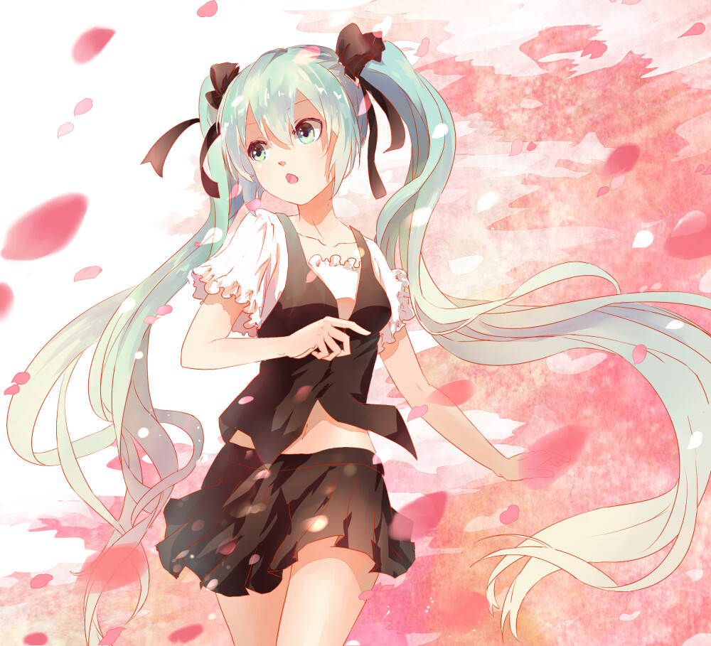 初音未来 绘师：浅墨 本作品pixiv id=43556588