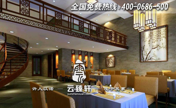 中式餐厅大堂设计效果图