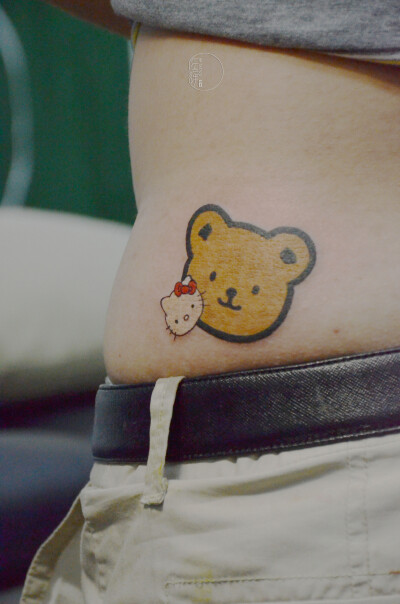 上海纹身 上海任辉刺青纹身作品——小熊