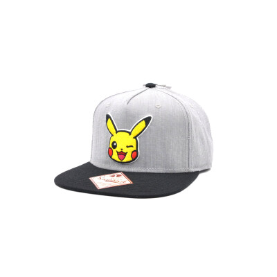 Pokemon 宠物小精灵 Pikachu 皮卡丘 SNAPBACK 灰