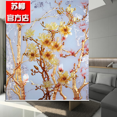 定制
金色花卷帘定制窗帘宫崎骏作品挂画动漫玄关隔断阳光房遮阳卷帘