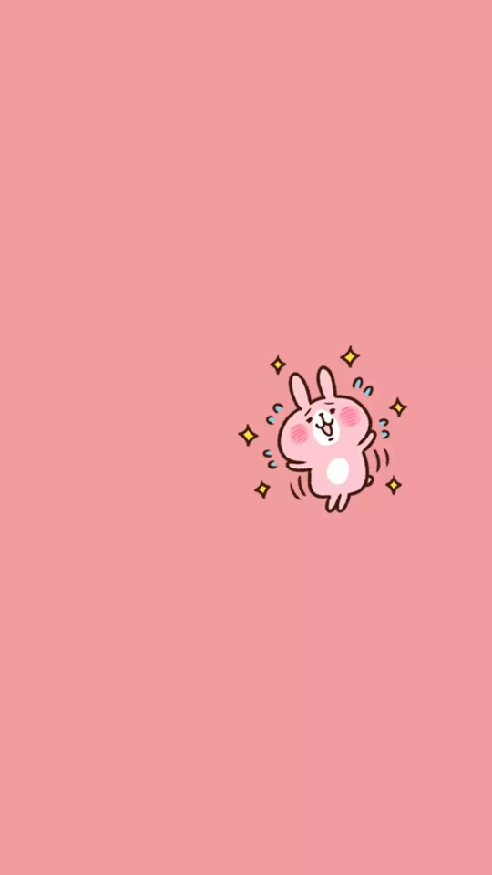 粉色系简单清新卡通少女心粉红色文艺不可错过的手机壁纸