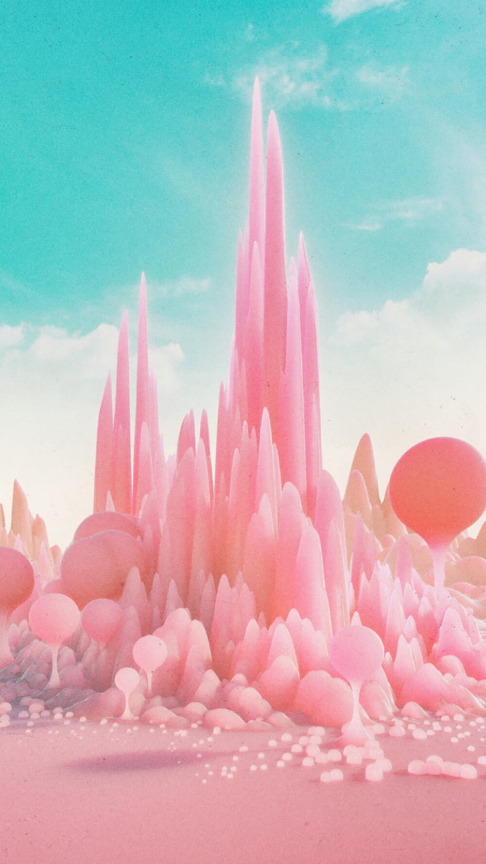 粉蓝壁纸手机壁纸平铺壁纸