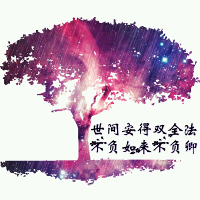 嵬名麇殛原创壁纸/二次转载请说明出处与作者/文字控
世间安得双全法 不负如来不负卿