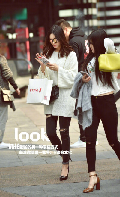 2017重庆街拍2-4月 高跟鞋搭配参考合集1 ​​​​