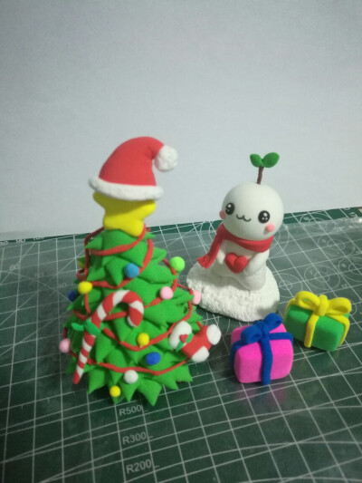 纸粘土：圣诞树
