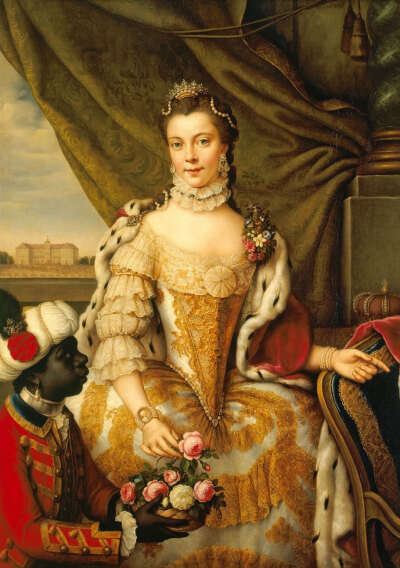 Queen Charlotte by Johann Georg Ziesenis, 1761
Charlotte of Mecklenburg-Strelitz
(19 May 1744-17 November 1818)
Queen of Englang