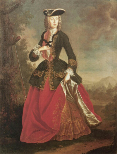 Empress Elisabeth Christine in hunting dress
Elisabeth Christine of Brunswick-Wolfenbüttel(28 August 1691 – 21 December 1750) was Princessof Brunswick-Wolfenbüttel, Holy Roman Empress, German Queen, …