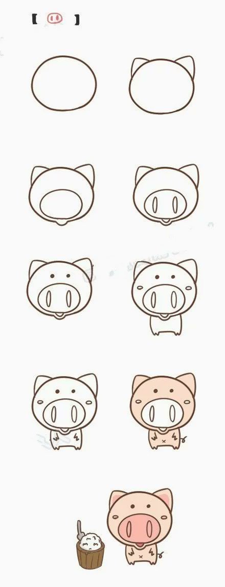 简笔画小猪