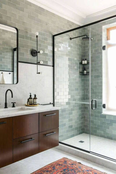 【Bathroom Trend】复古工业风的魅力，美好的浴室，能带来美好的私密时光。 ​ ​​​