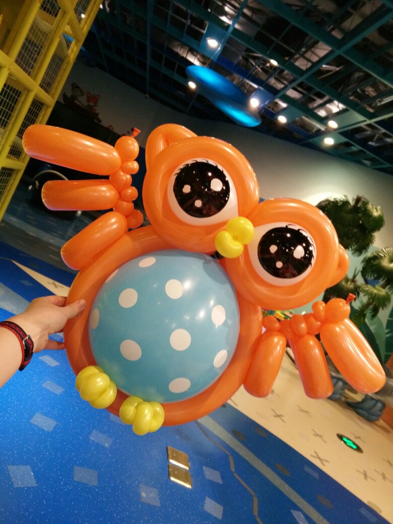 魔术气球猫头鹰长条球波点球