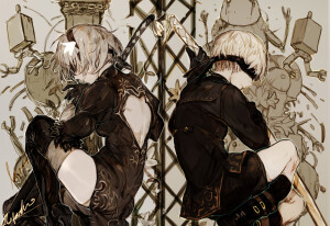 NieR：Automata 尼尔：机械纪元 绘师：ひらんこ  本作品pixiv id=62546414