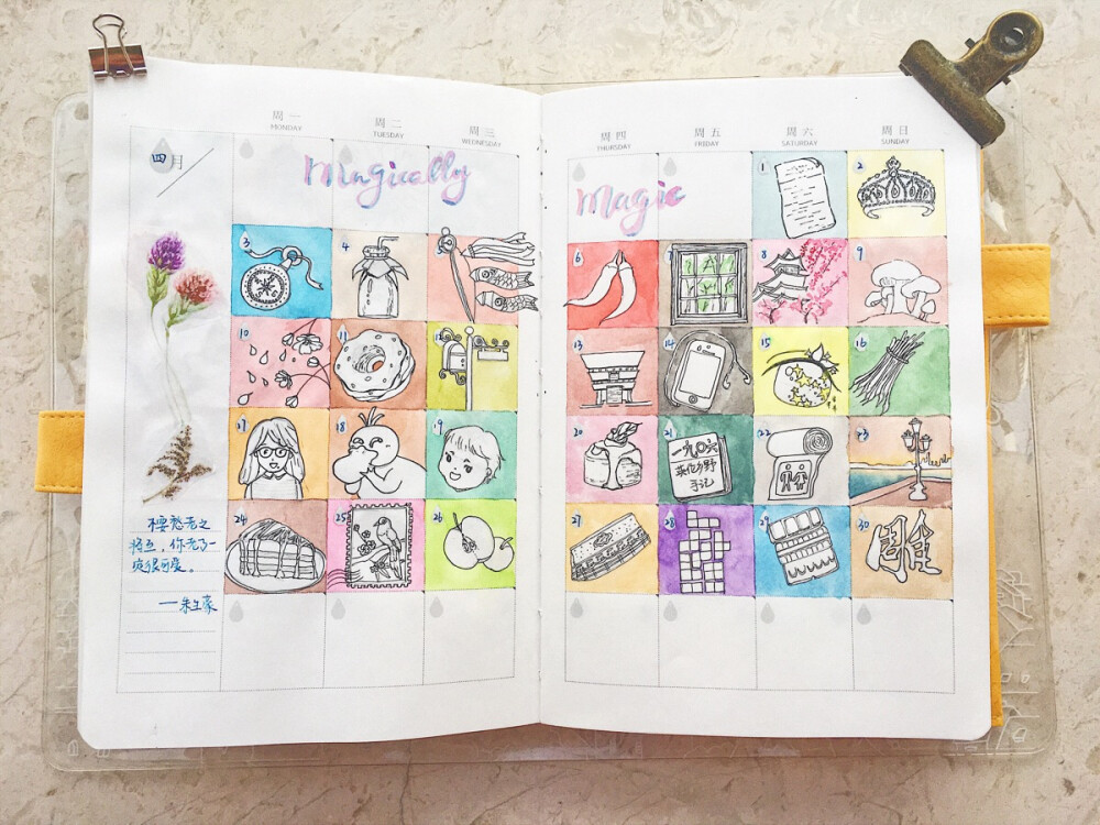 四月的hobonichi challenge