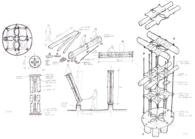 节能竹屋,Diagram