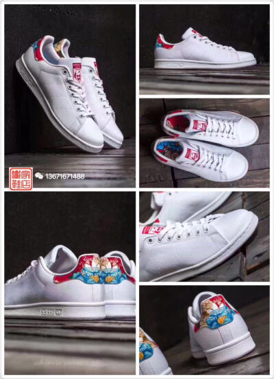 帆布版！真标❗️三叶草 ADIDAS STAN SMITH W史密斯经典板鞋“White/Power Red”中国风牡丹花尾 BB5157 360
尺码：36 36.5 37 38 38.5 39