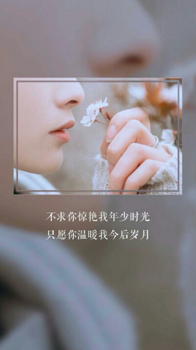 惊艳了时光，温柔了岁月