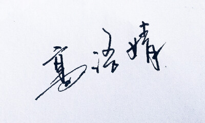 手写 名字