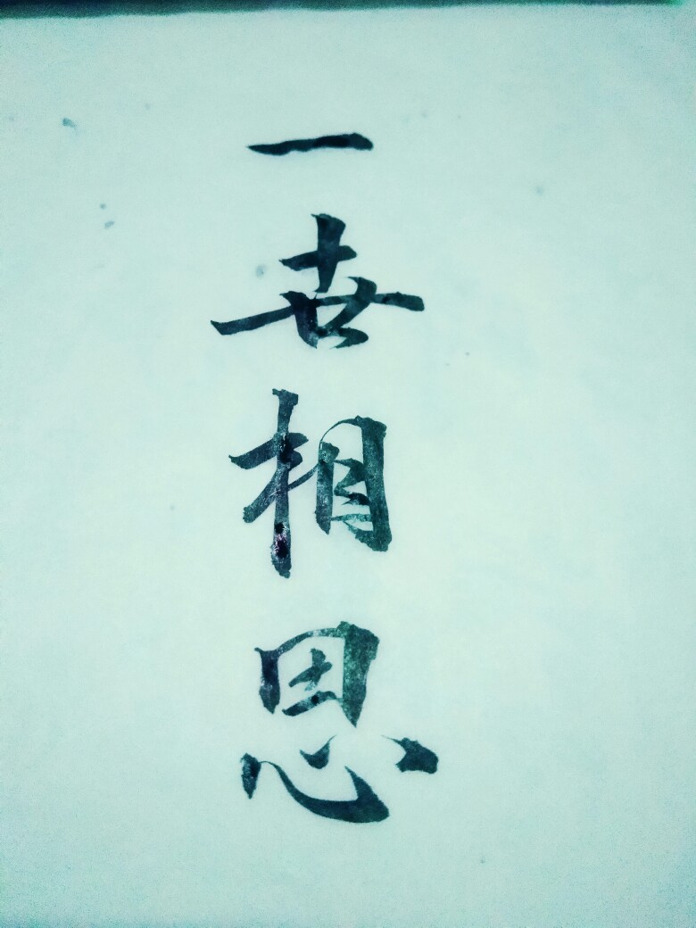 闲来无事写写字