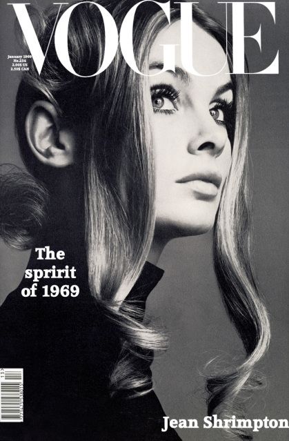 Vogue Cover "The spirit of 1969" Jean Shrimpton