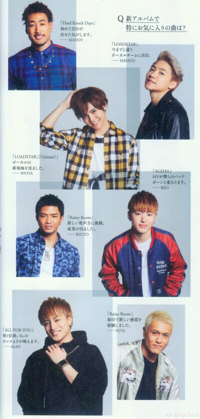 GENERATIONS（转载图片下方微博）