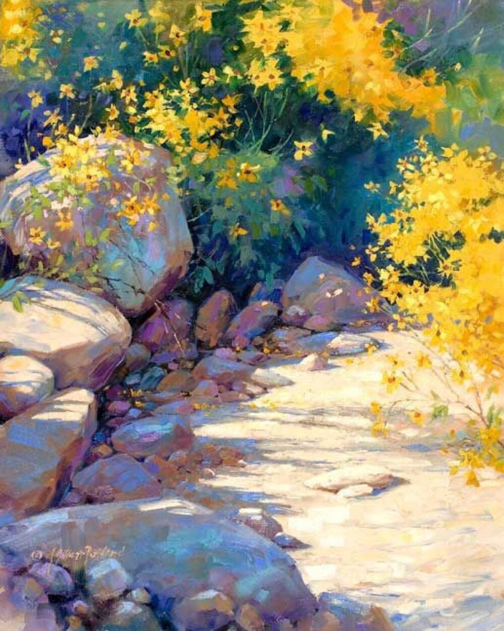 来自水彩画家juliegilbertpollard风光绘画作品