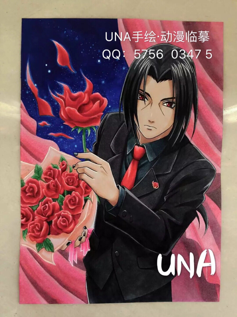 UNA手绘·动漫临摹 火影忍者 马克笔绘制【欢迎订购】