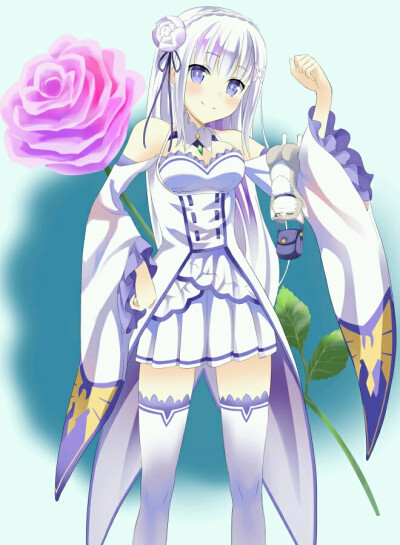 【来源pixiv，侵删】
画师：かんみみ
艾米莉娅（亦译：爱蜜莉雅），《Re：从零开始的异世界生活》女主角。银发紫瞳，混血半精灵，银发美少女，EMT！ 帕克。
动漫二次元原创/同人画/人物插画/手绘/女生头像/壁纸/锁…