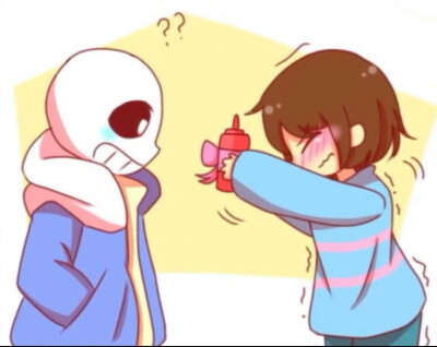 突然想到的:
Frisk:sans我喜欢你和我做朋友好吗？
sans:后半句是什么鬼？囧
sans×frisk