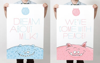 牛奶广告设计图 pop